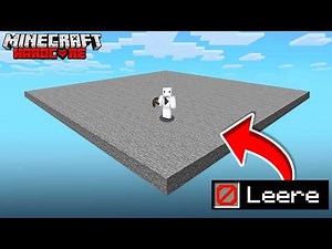 Ich habe in der LEERE in Minecraft Hardcore überlebt!