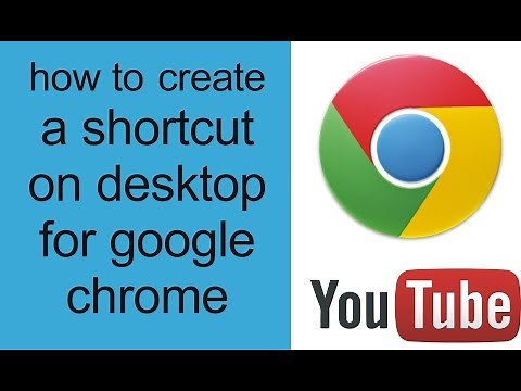 how to make a shortcut on desktop for google chrome