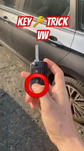 Window TRICK With Your VW Key 🔑 #vw #keyfob