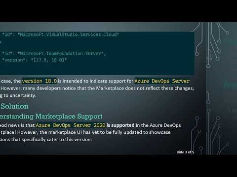Is Azure DevOps Server 2020 Supported in the Marketplace?
