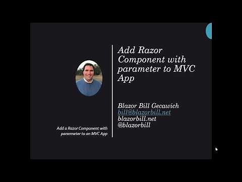 Add Razor Component with parameter to an MVC App