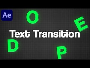 Smooth Text Transitions in After Effects | Motion Graphics Tutorial