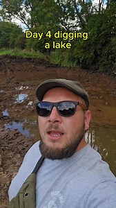 307K views · 2K reactions | day 4 digging a lake #pond #offgridliving #vanlife #fishinglife #carpfishinguk | Field to Farm | Facebook