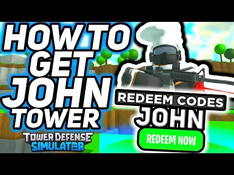 [CODE] How to get EXCLUSIVE JOHN SKIN in Tower Defense Simulator