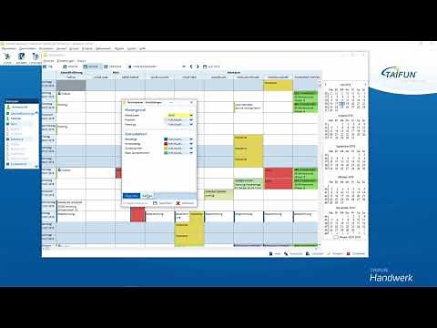 Zeitmanagement mit TAIFUN Terminplaner – Ansichten & Einstellungen