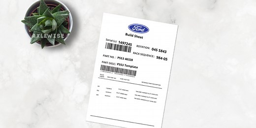 Ford Build Sheet By VIN [Decoding/Lookup Your Vehicle Build Sheet]