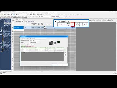 PLC Programming Tutorial | KEYENCE KV series PROTOCOL STUDIO example of manual setting of equipment