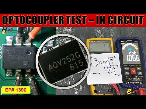 {1396} How to Test Optocoupler in Circuit Using Digital Multimeter | AQV252G Optocoupler Explained