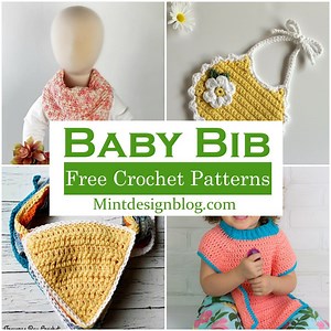 35 Free Crochet Baby Bib Patterns For New Moms