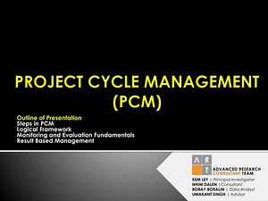 PROJECT CYCLE MANAGEMENT (PCM) - SlideServe