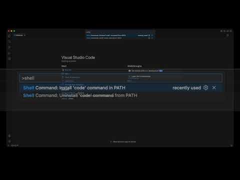Enable Code From MacOS Terminal