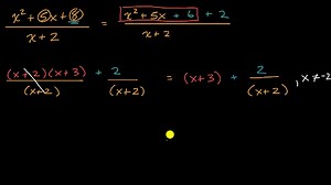 Dividing quadratics by linear expressions with remainders