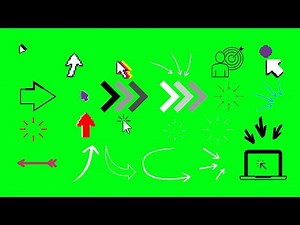 🔴 ARROW OVERLAY ➽ PACK 5 ➽ Animation Effects GREEN SCREEN ➽