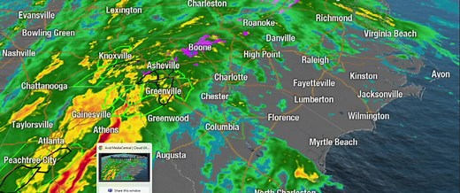 6.7K views · 44 reactions | A line of storms is moving into the region. Track them on our live local radar --> bit.ly/3wXxtSP | WSOC-TV | Facebook