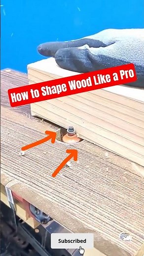 How to Shape Wood Edges Perfectly with a Router | Woodworking Tips #shorts