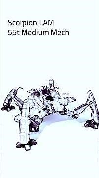 BattleTech: Scorpion LAM BattleMech (#mechwarrior #battletech #battletechlore #scifi)