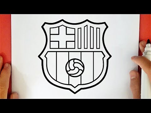 HOW TO DRAW THE FC BARCELONA LOGO