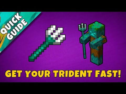 Minecraft how to get Trident Bedrock Java