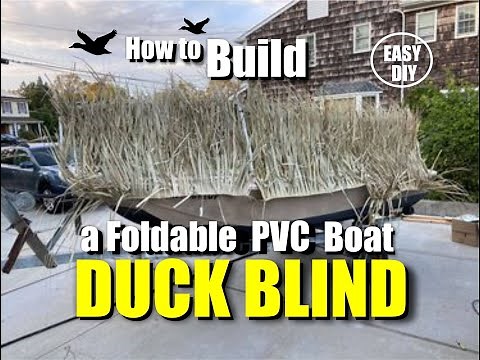 How to Build a Foldable PVC Boat Duck Blind