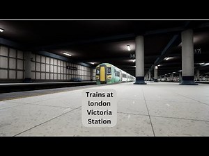 Trains at London Victoria station