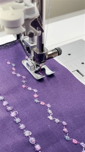 PFAFF® North America on Instagram: "Candlewicking was traditionally done by hand on white fabric using the same cording used for candle wicks--hence the name. Many Pfaff machines have built in Candlewicking stitches which look fresh and modern when stitched with a variegated thread on colorful fabrics. The Candlewicking Foot has a large channel on the bottom to allow for the heavy buildup of stitches to pass freely underneath. Have you tried Candlewicking on any of your projects? Are you a fan o