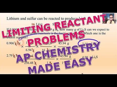 Limiting Reactant Problems - AP Chemistry Complete Course - Lesson 6.3