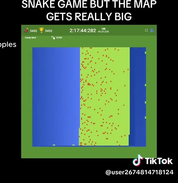 SNAKE GAME BUT THE MAP GETS REALLY BIG | games
