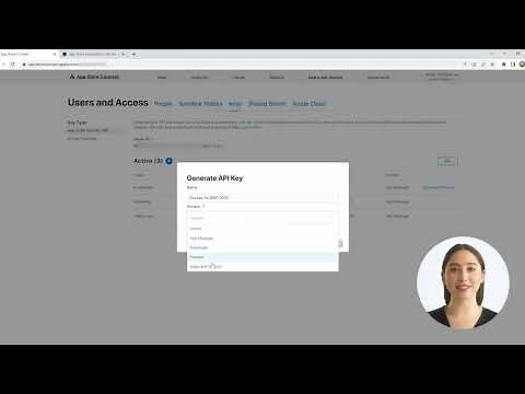 How to grant API key access to Apple App Store Connect