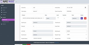 Invoice Billing Project In Php Free Download