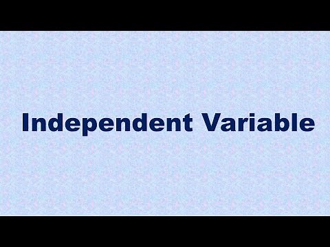 Independent Variable Definition and Example