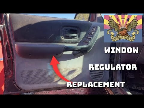 '97 '01 Jeep Cherokee XJ Front Window Regulator Replacement Step-By-Step Detailed instruction.