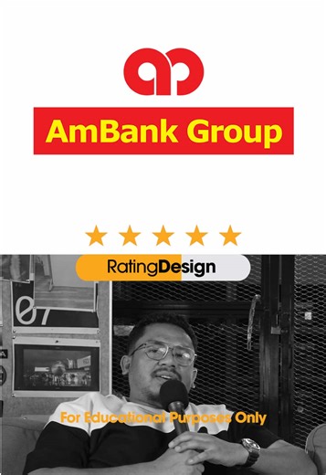 Rating Design Ambank: Warna Merah dan Kuning