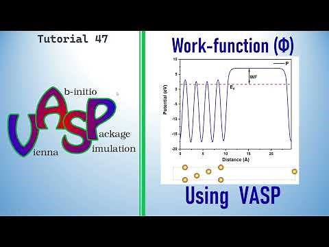 How to calculate work function of Au (111) surface using VASP and VASPKIT | #dbinfotech