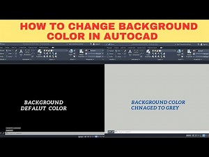 how to change autocad background color