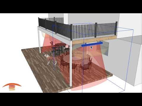 Recommendations to Place the Infratech Electric Flush Mounted Patio Heaters on this Application