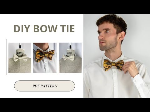 How to Sew a Bow Tie | Easy Adjustable Bow Tie Tutorial for Beginners
