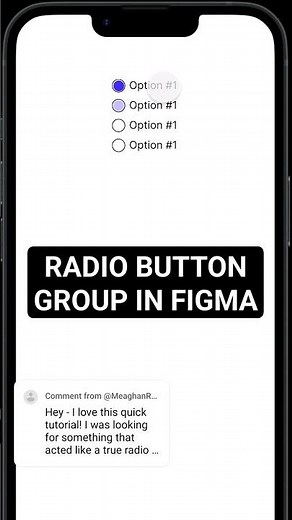 How to create an interactive group of radio buttons in figma tutorial #figma #figmatutorial #design