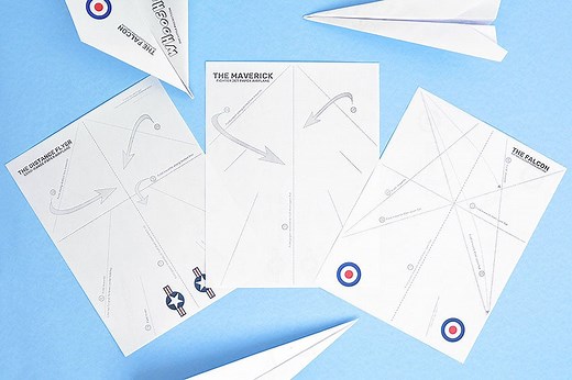 Paper Airplane Template | Free Printable Paper Airplane Designs