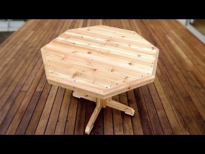 How To Make A Patio Table - Easy Woodworking Project
