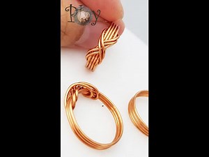 Infinity rings - Free tutorial video link above the title #Shorts #handmade #diy