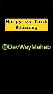 The slicing trap in NumPy arrays (List vs NumPy Slice)
