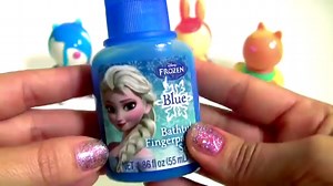 5.9K views · 72 reactions | Learn Mix and Match Colors Disney Frozen Finger Bath Paint on NEW Peppa Pig Squirt Bath Water toys | Fun Toyz Collector | Facebook