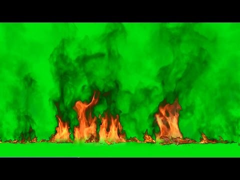 Green Screen Fire Footage