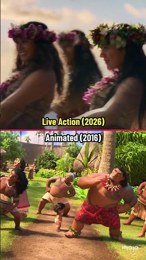 Moana Teaser: Live Action vs Animated