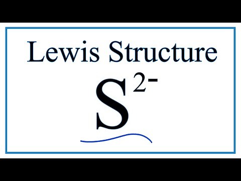 How to Draw the Lewis Dot Structure for S 2- (Sulfide ion)