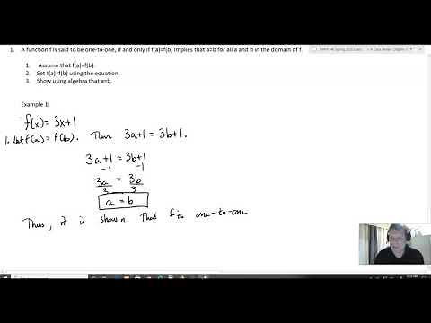 Proving a function is one-to-one-Discrete Math