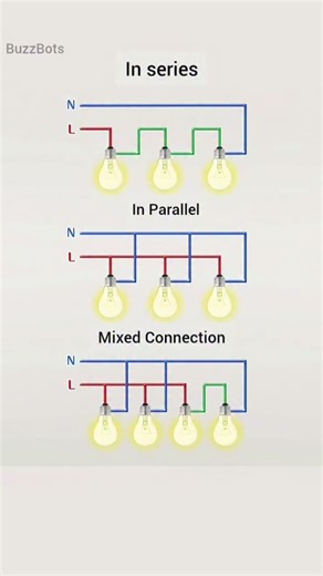 🌟Series aur Parallel Circuit kya hota hai #trending #viral #education #3phaseinductionmotor #penal#s