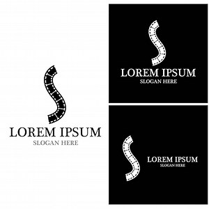 Premium Vector | Film Strip Video logo vector template