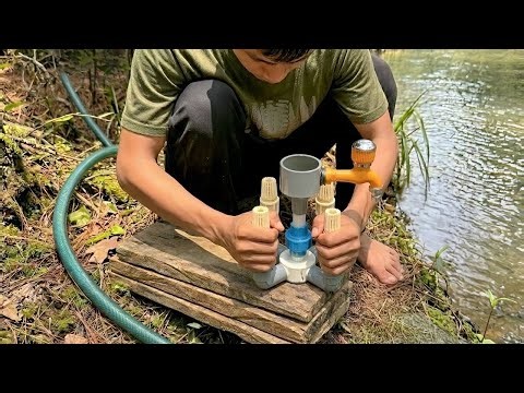 no motor, no electricity still works — make a water pump without electricity and save money for life