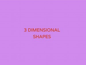 3D Shapes